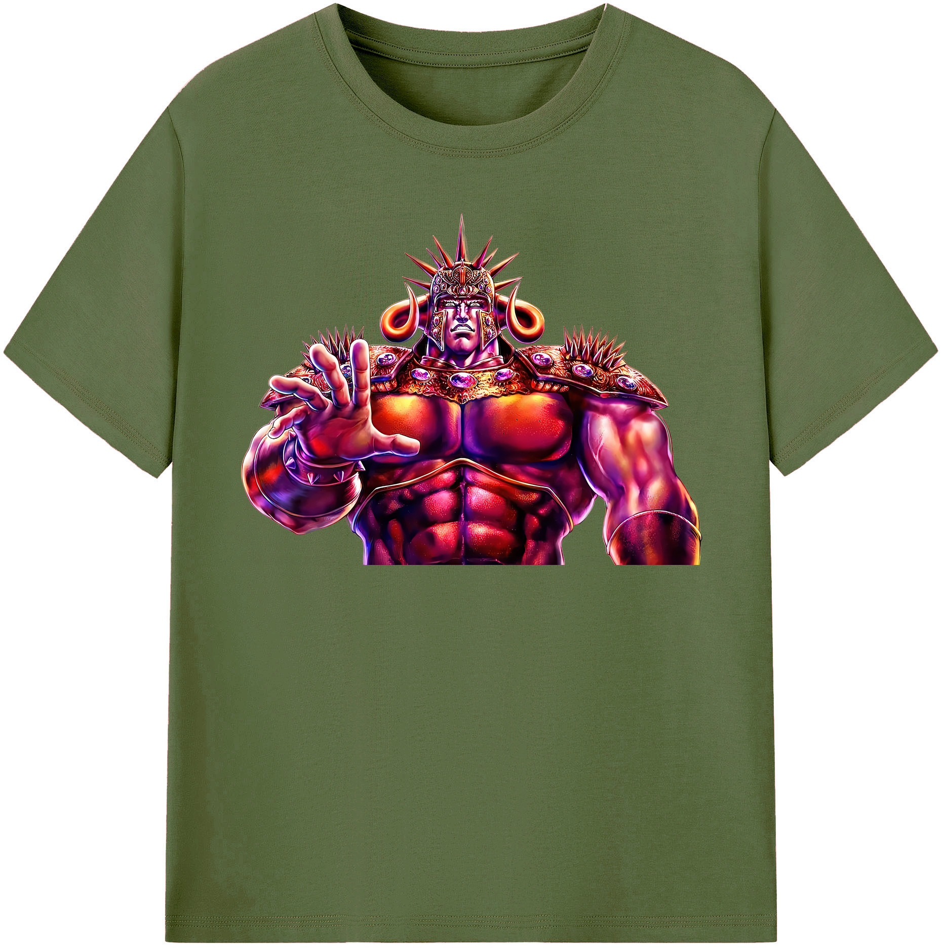（画像用） 北斗の拳 Fist of the North Star 綿100％半袖Tシャツ（フロントプリント）